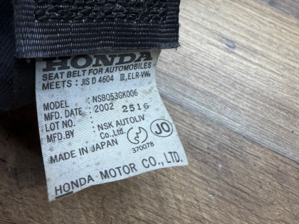 Ремни безопасности задний HONDA ACCORD CF3 CF4 CF5 CF6 CF7  CL2 CL3 2002