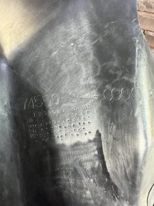защита горловины бака HONDA RAFAGA OEM 74559SL40000 CE4 1994